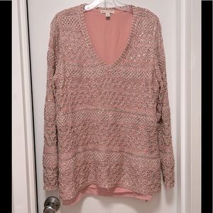 Pink Sparkle Sweater